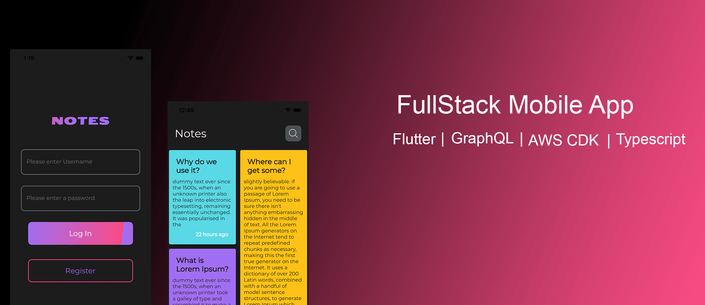 Building Full Stack Serverless Application With Amplify, Flutter, GraphQL, AWS CDK, and Typescript
